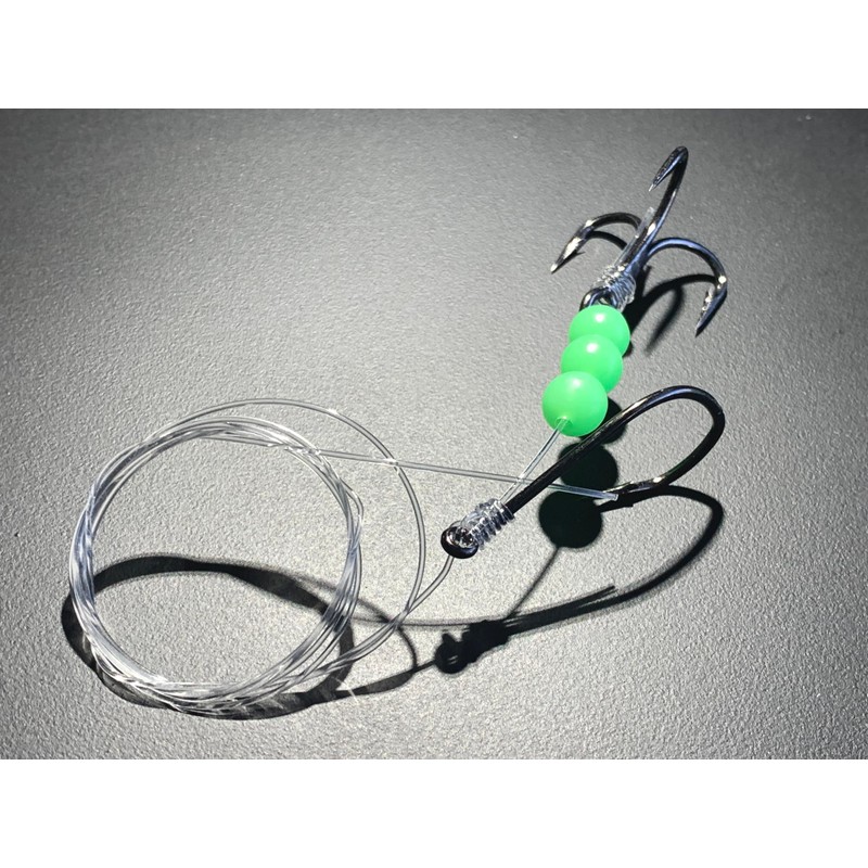 5 Pack 4" Salmon Trolling Fly & Leader Rig UV