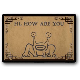 Doormat Hi How are You Doormat Funny Frog Welcome Mat Texas Gift 16x24 Inch