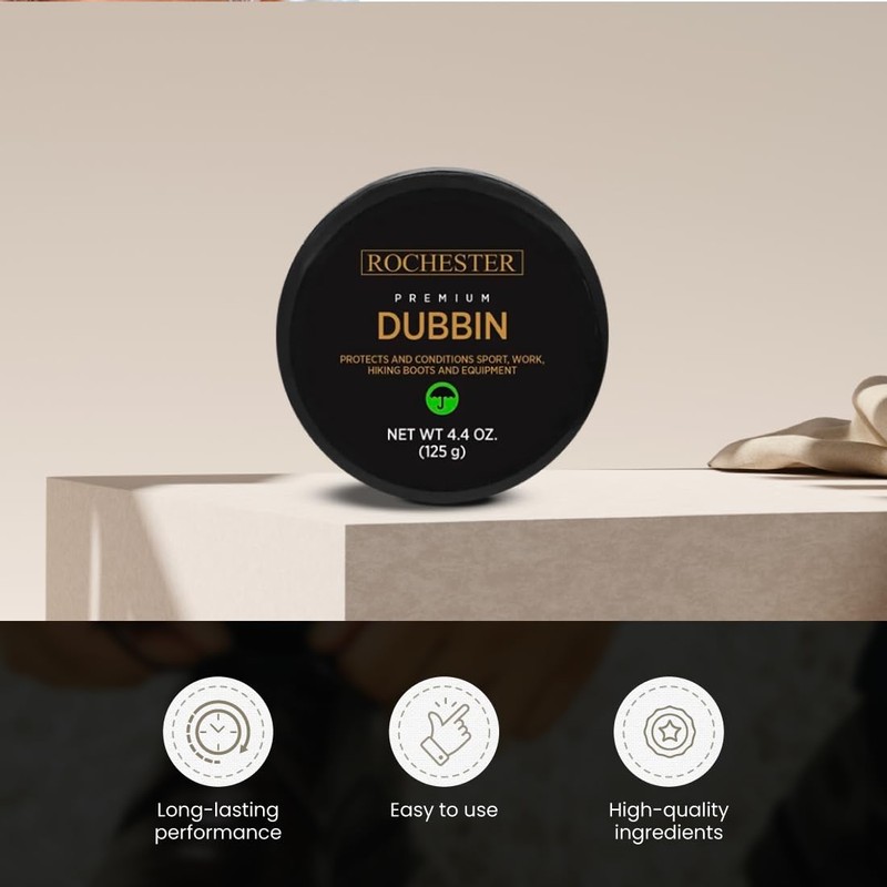 Rochester Premium Dubbin, Leather Conditioner, Leather Protector for Shoes, Boots,