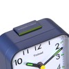 Tinload Small Battery Operated Analog Alarm Clock Silent Non Ticking,