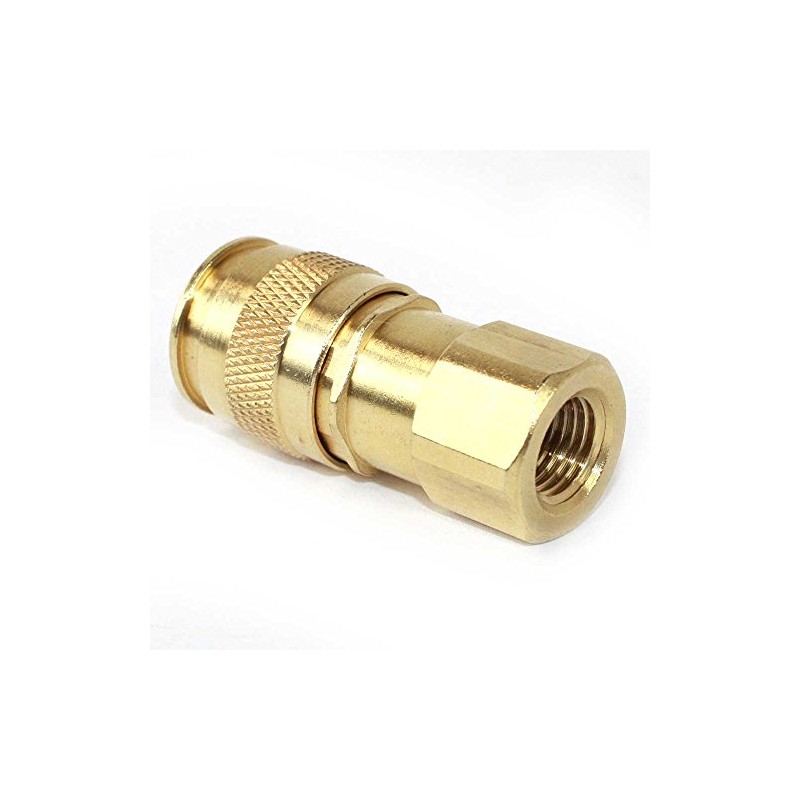 Interstate Pneumatics CG440B 1/4 Inch Universal Brass Coupler x 1/4