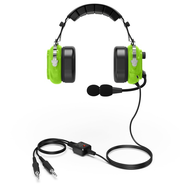 Renastar 24dB Passive Noise Cancelling Headphone for Flight Traning Students,