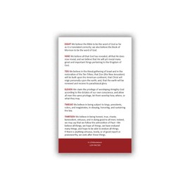 Articles of Faith Pocket Card