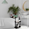 MOYUXIAO 3 Layer Bath Tub Tray Table,Bathtub Trays,Height Adjustable Bathtub