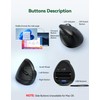TECKNET Ergonomic Mouse Mini, 2.4G Wireless Vertical Mouse for Small