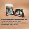 Walnut Night Light Photo Frame 2 Pack - Illuminated Acrylic