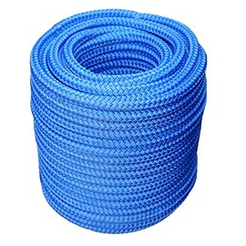 AllGear Double Braid Arborist Bull Rope | Composite Husky Urethane Coating | High Tensile Strength | Extra Abrasion Resistance | 1/2 inch x 150 feet, no Spliced Eyes