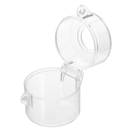 jojofuny Transparent Push Button Cover, ABS Emergency Stop Button Protector, 22 mm Diameter, Prevents Accidental Activation for Industrial Use,5.5 x 5.5 cm