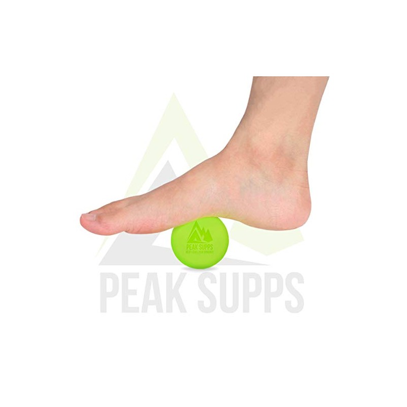 Lacrosse Ball for Trigger Point Massage - Lime Green (6cm