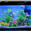 QUOZUO Fish Tank Accessories Artificial Plants, 9pcs Green Aquarium Decorations