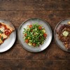 SOUJAP 15 PCS Stainless Steel Plates, 10.2 Inch Lightweight Pizza