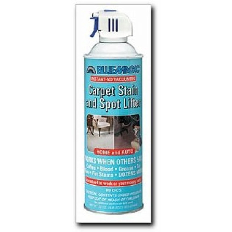 BlueMagic Instant Carpet Stain Remover 22 Ounce Cleans Coffee Grease