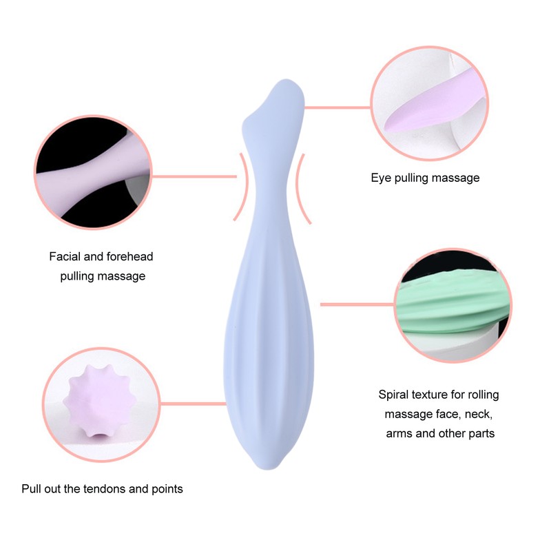Face Massage Face Roller Promote Circulation Silicone Handheld Facial Massager