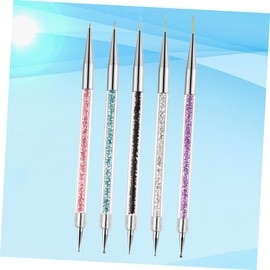 Mikinona Nail Art Brush Set 5pcs Dotting Pen Drawing Pen for Creative Manicure Personal Use