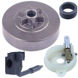Atunee 530047061 Clutch Drum & Oil Pump for Husqvarna 36 41 136 137 141 142 Chainsaw with Oiler Kit Worm Gear Replace 545 03 68-01