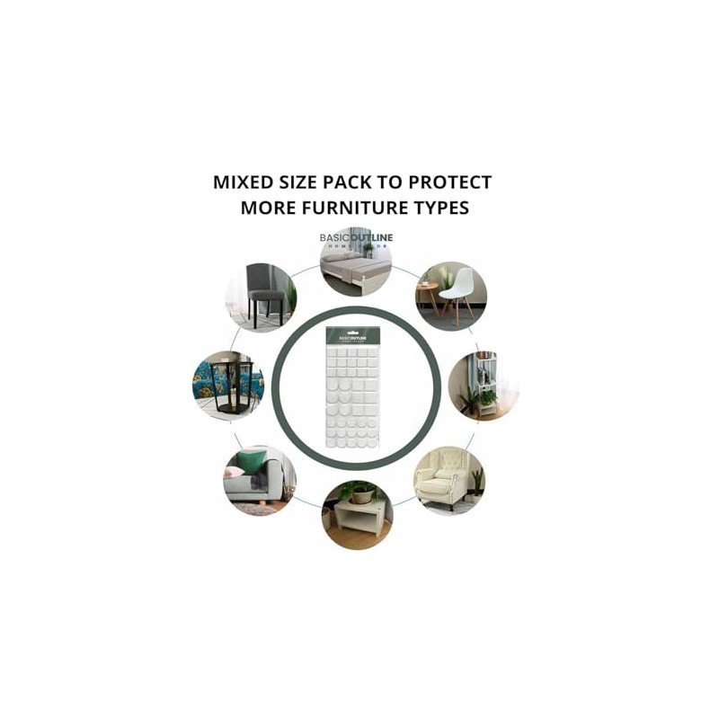 Eva Rubber Furniture Pads miltipack 276 PCS set Non-Slip Floor