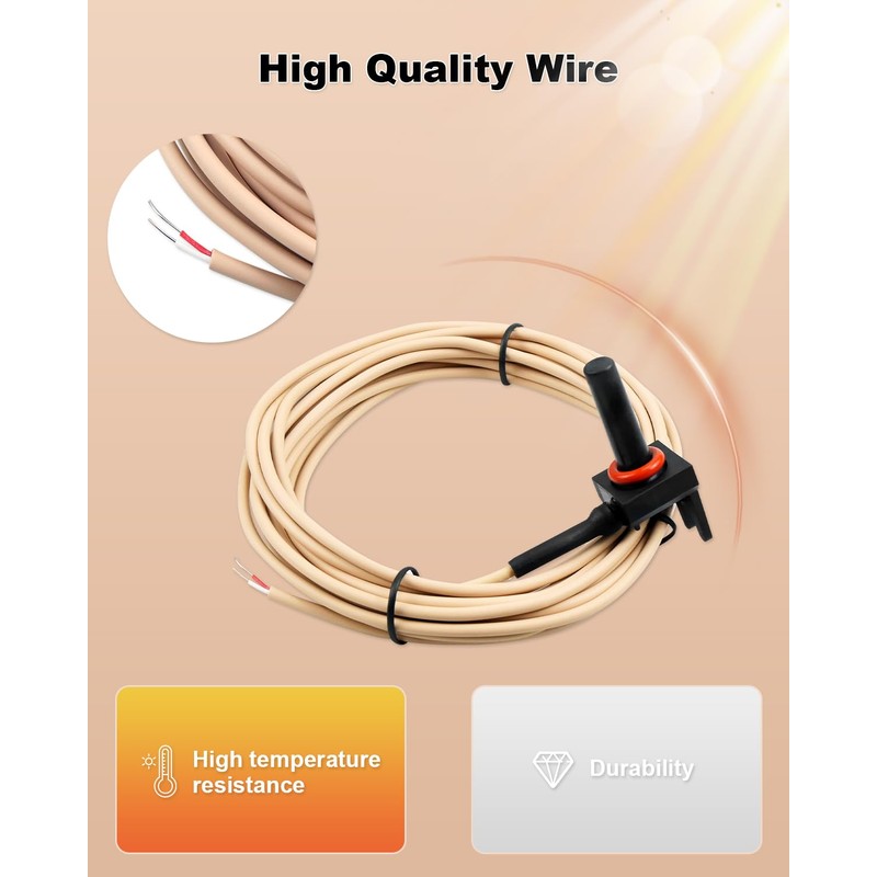 ULXIOM GLX-PC-12-KIT 10K Thermistor Temperature Sensor with 15-Feet Cable, Compatible