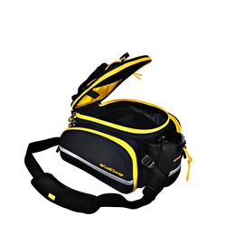 CoolChange Large Capacity Bike Bag Bicycle Panniers, 10-35L Extensible Bike Trunk Bag Rear Bike Rack Bag