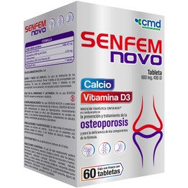 CMD - SENFEM NOVO - Calcio y Vitamina D3 - Medicamento Vitamínico - 1 Caja con 1 Frasco de 60 tabletas (INDIVIDUAL)                                   