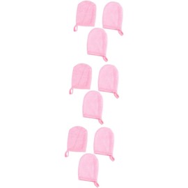 Juego De 3 Guantes Desmaquillantes Guantes De Limpieza Facial Almohadillas Suaves Para El Cuidado Corporal (3 Unidades)
