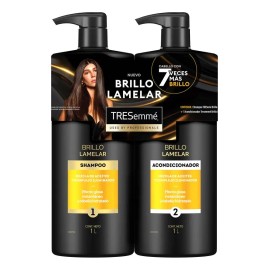 Pack Tresemme Brillo Lamelar Shampoo  Acondicionador 1 L