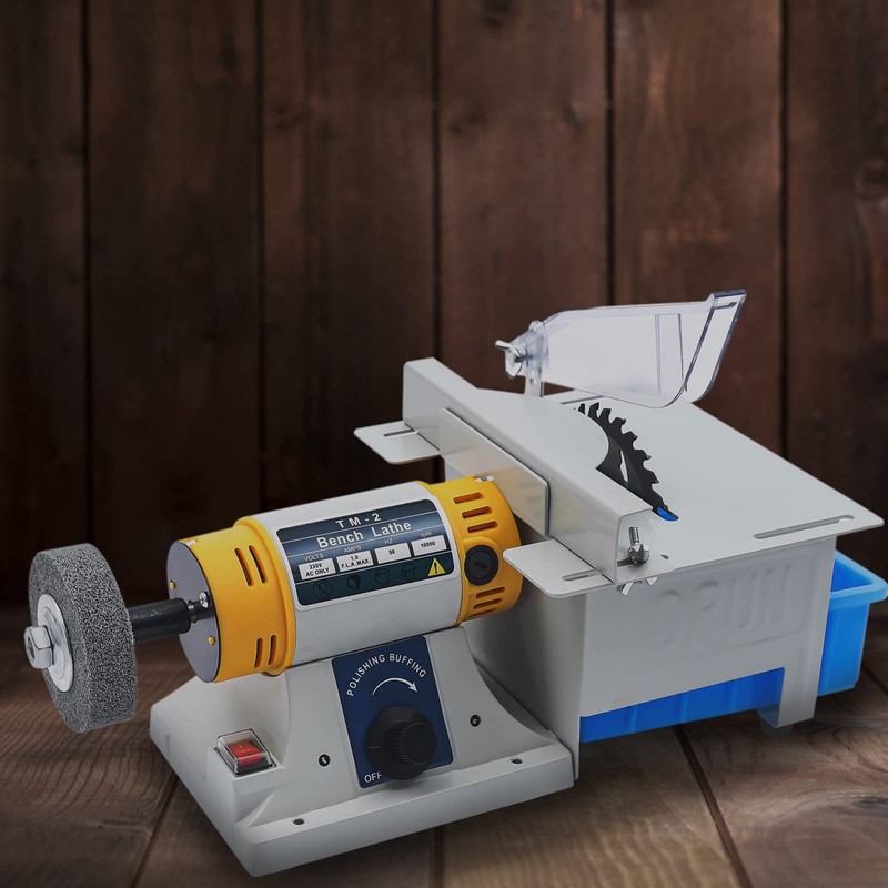 350w Bench Lathe Table Saw, Cutting Grinding Machine Double-shafted Electric