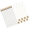 8Pack Wine Bottle Torch Kit Long Life Torch Wicks Brass