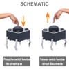 DAOKAI 100PCS Tactile Tact Push Button Micro Switch 4Pin 6x6x4.5mm