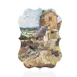 Fastasticdeals Vertical Home Decor Wall Sign The Garden of Dr. Gachet Art Picture Frame Benelux Shape 5x7Inches