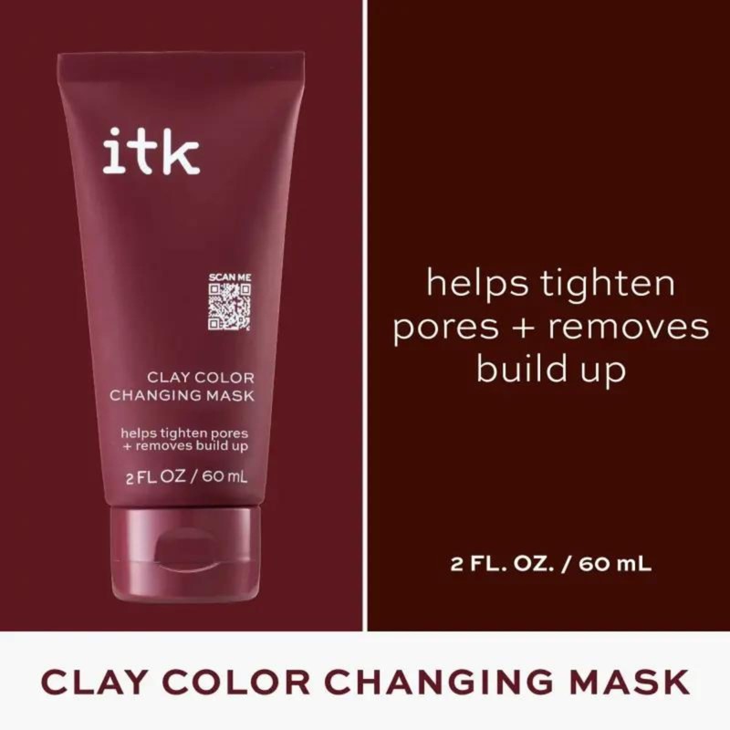 ITK Clay Color Changing Mask for Unisex - 2 oz