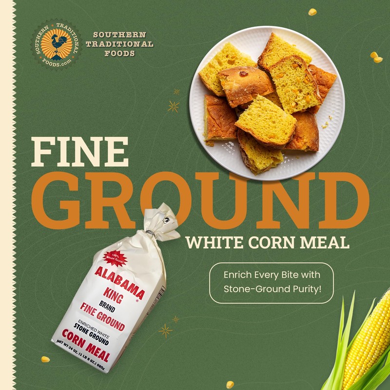 Pack of 3 Fine Ground Enriched White Stone Ground Corn