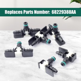 YUXIVCNE 68229388AA Fuel Injector Return Fitting Compatible with RAM Grand Cherokee EcoDiesel 3.0L, 4Pcs “T” and 2Pcs “L” Oil Returns Joint Replaces 68229388AA