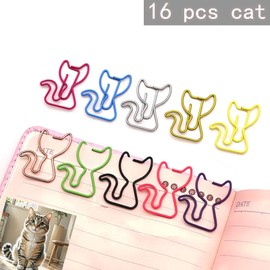 96 pcs Cute Animal Shaped Paper Clips Assorted Colors, Fun Office and School Supplies for Coworkers, Teachers and Students