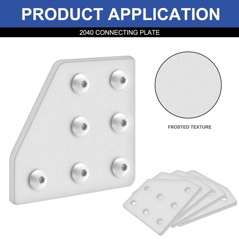 IMETRX 8pcs 2040 L Corner Bracket Joining Plate T Slotted