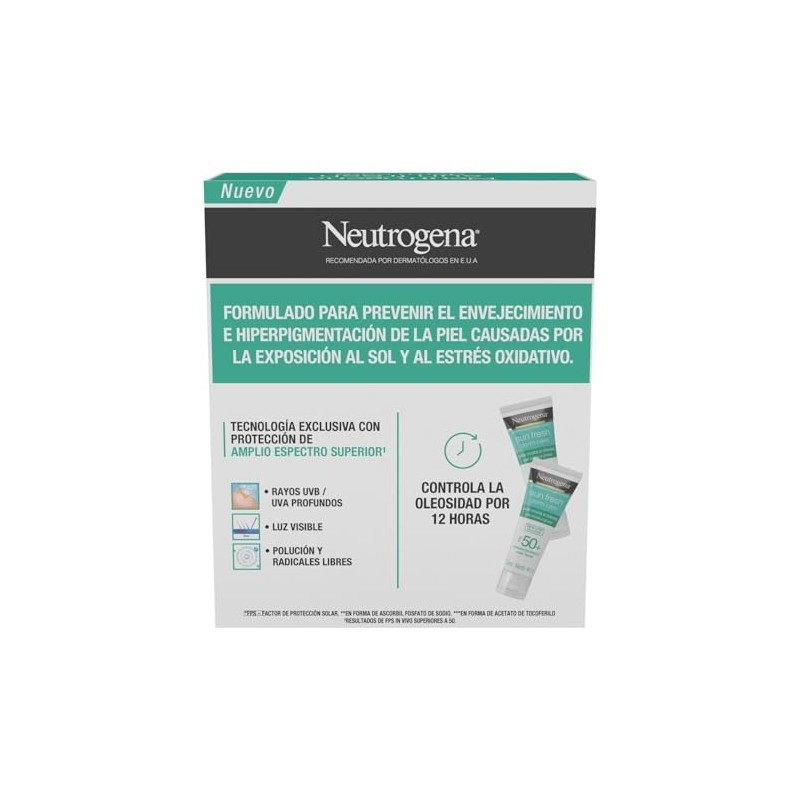 Neutrogena Sun Fresh sin Color FPS50 40G 2 Pack
