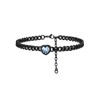 ChainsProMax Anklets for Women March Birthstone Jewelry Stainless Steel Anklet