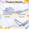 miikoul 6 Pack Hardcover Blank Book,100GSM White Blank Books for