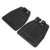 Pair Wheelchair Footplate 19x16cm Footrest Thickened ABS Plastic Nonslip Texture