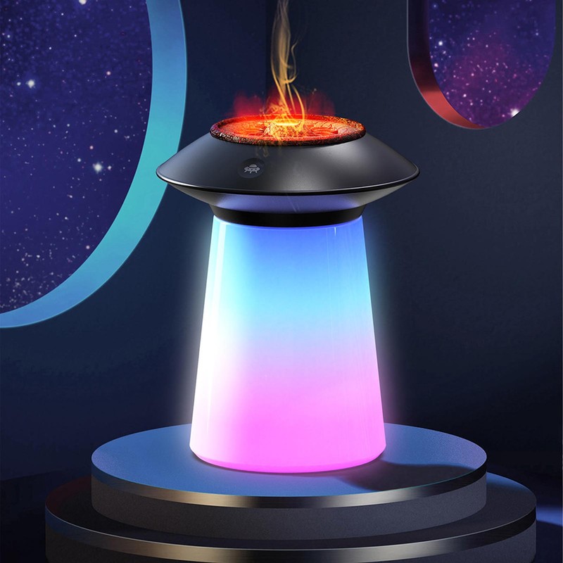 Humidifier Aroma Diffuser Mushroom Shape 760ml Capacity Rechargeable Home Decoration