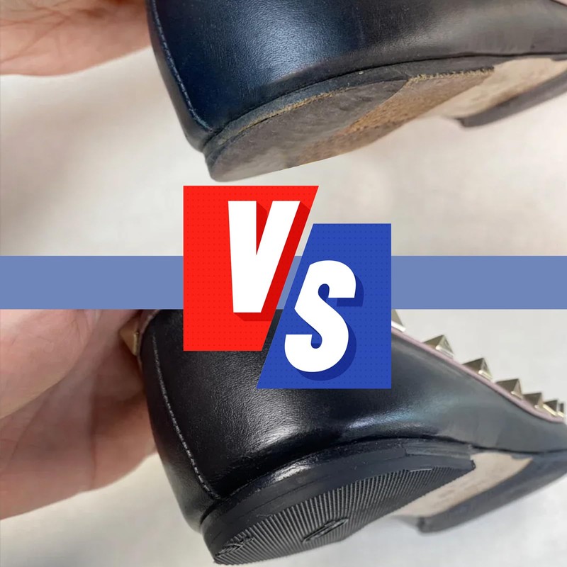 2 Pairs Shoe Repair Rubber Heels, 6 mm Thickness Anti