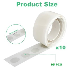 zetmet 1200pcs glue dots for balloons, sticky dots double sided, transparent, no trace removal, suitable for parties, weddings, Christmas decorations, handmade, all kinds of DIY purposes