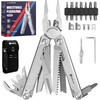 BIBURY Multitools, Upgraded Multi Tool Foldable Pliers with T-Shank Tool,