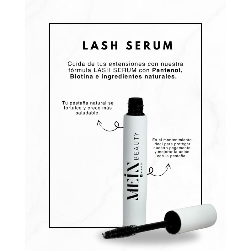MEIN x MLashes Lash serum para fortalecimiento de las pestañas