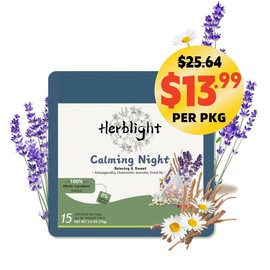 【All Natural Herbal Tea】Sleep Support & Stress Relief| Ashwagandha, Chamomile, Lavender & Licoricel - 2.6oz (75g) - No Flavors - Caffeine Free