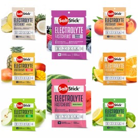 SaltStick Fastchews Electrolyte Tablets - 8-Pack Variety (80 Total Tablets) FSH