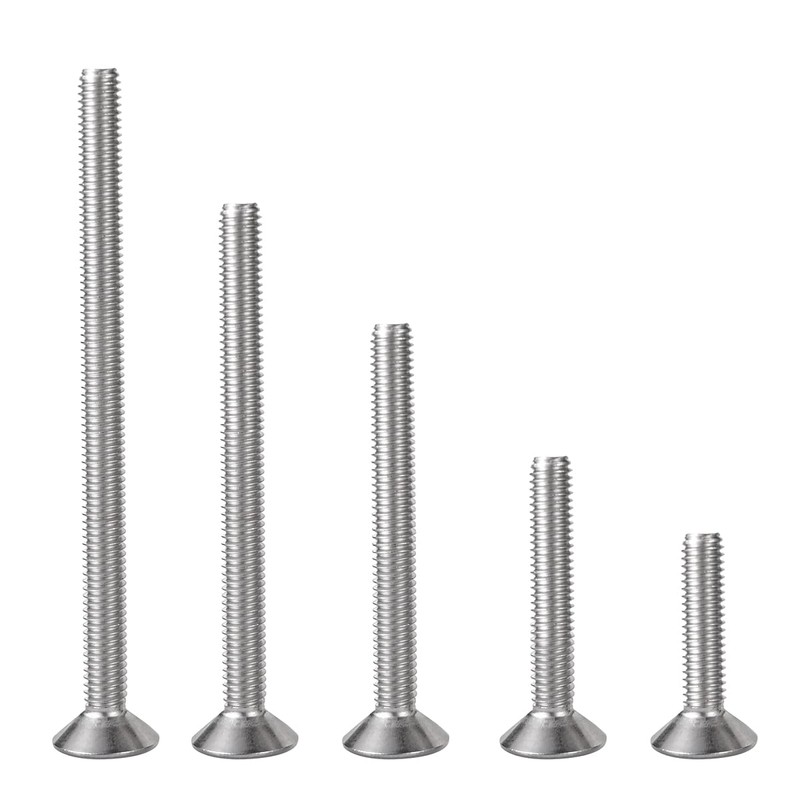 5/16-18 x 1-1/2" Countersunk Bolts Flat Head Screws, A2-70 Stainless