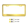 Gold Chrome Polish Mirror License Plate Frame T304 Stainless Steel