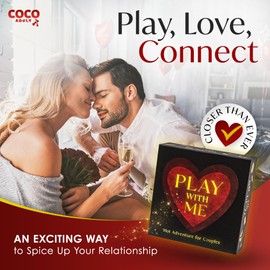 Exciting Couple Game for Adults - 300 Conversation & Playful Dare Cards for a Romantic Date Night | Fun 2 Player Board Game to Spice up The Relationship | Great for Married Couples & Honeymoon