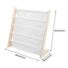HURRISE Kid Bookcase, Standing Children's Bookshelf, Cotton Storage Bookshelf Bookcase Furniture