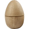 Creativ 267350 Two-Piece Egg 12 x 9 cm, Brown